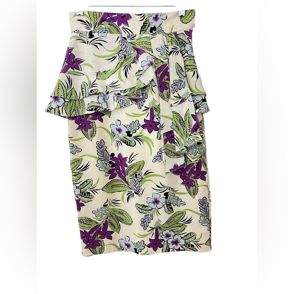 Nanette Lepore floral pencil skirt